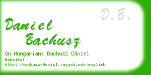 daniel bachusz business card