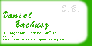 daniel bachusz business card